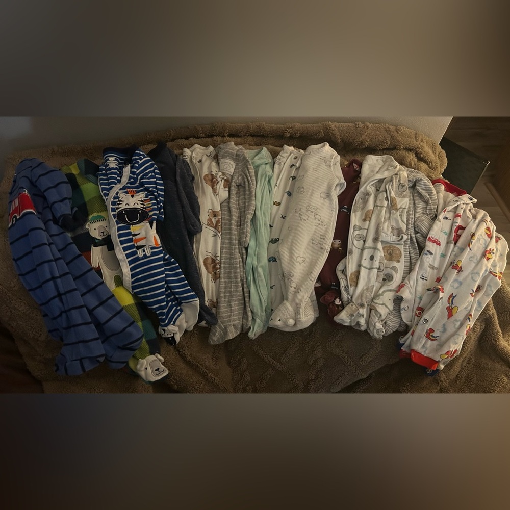 Newborn Boy Mega Clothing Lot — Onesies, footies, pants